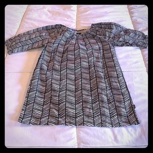 Miki B. Black & White Tunic